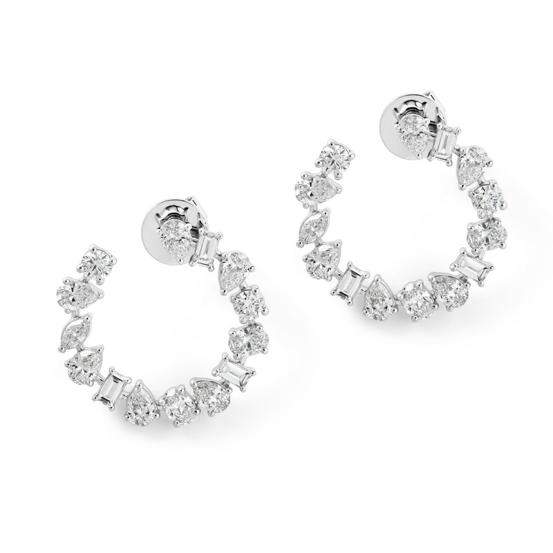Multi-Stone Diamond Earrings