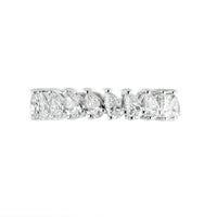Timeless Pear Half Eternity Band