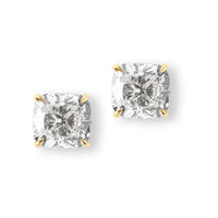 Cushion Cut Diamond Stud Earrings