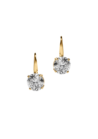 Timeless Round Brilliant Drop Earrings