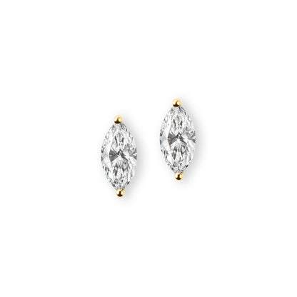 Marquise Cut Diamond Stud Earrings