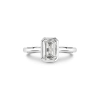 Emerald Bezel Set Ring