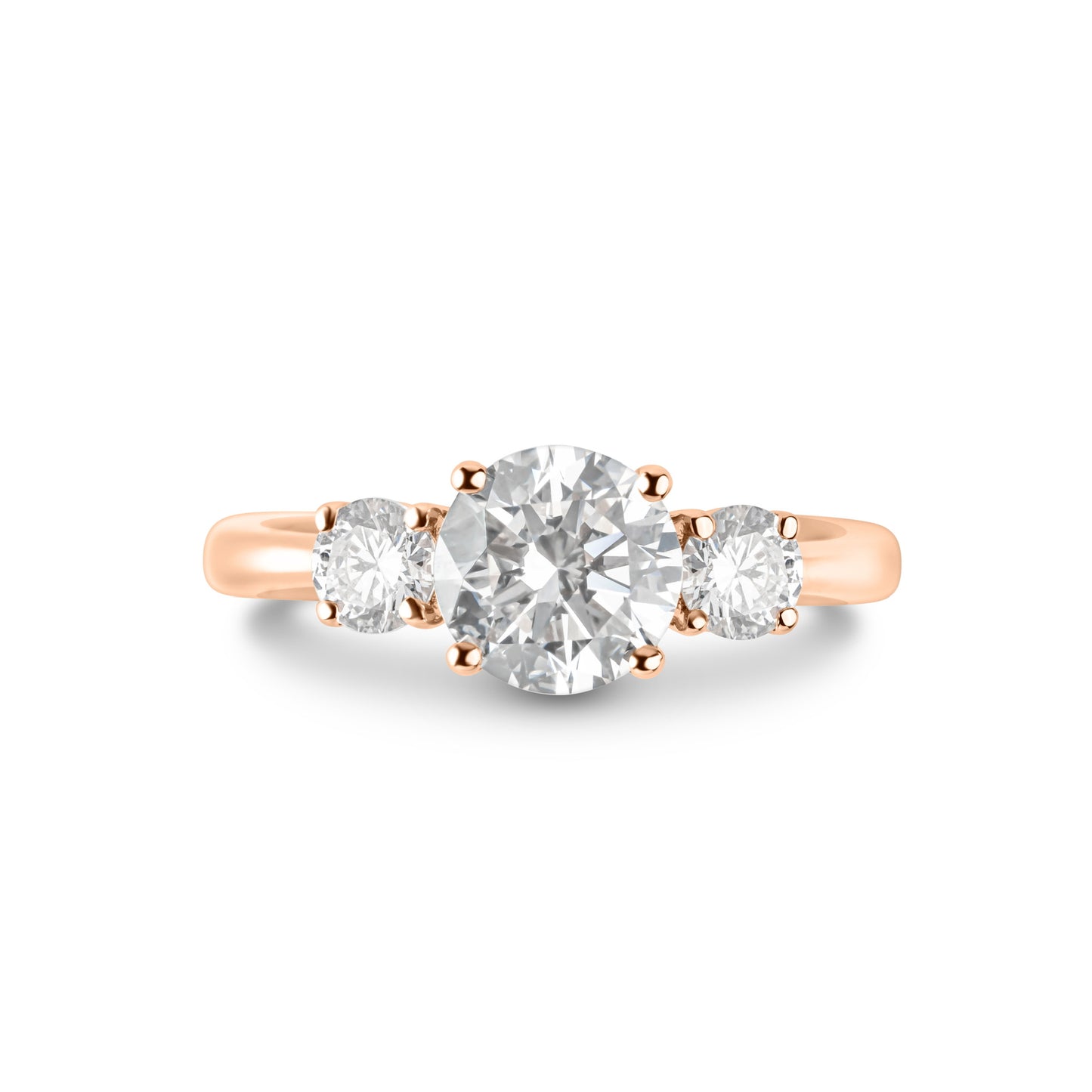 Trilogy Round Brilliant Ring