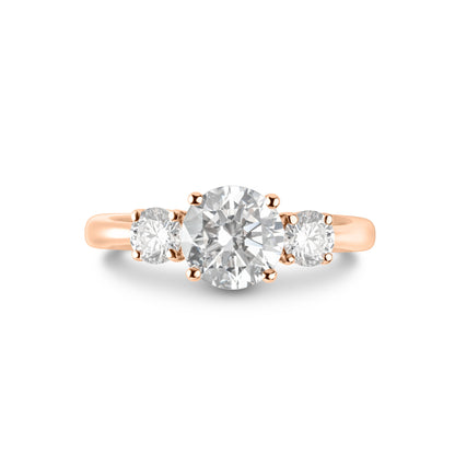 Trilogy Round Brilliant Ring