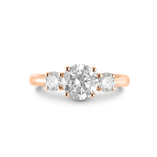 Trilogy Round Brilliant Ring