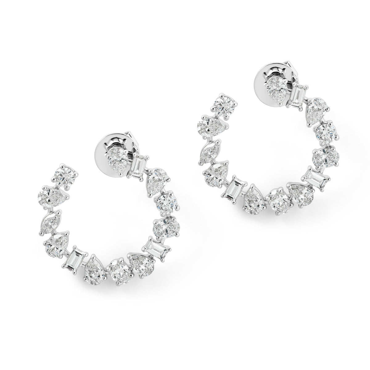 Diamond Hoop Earrings