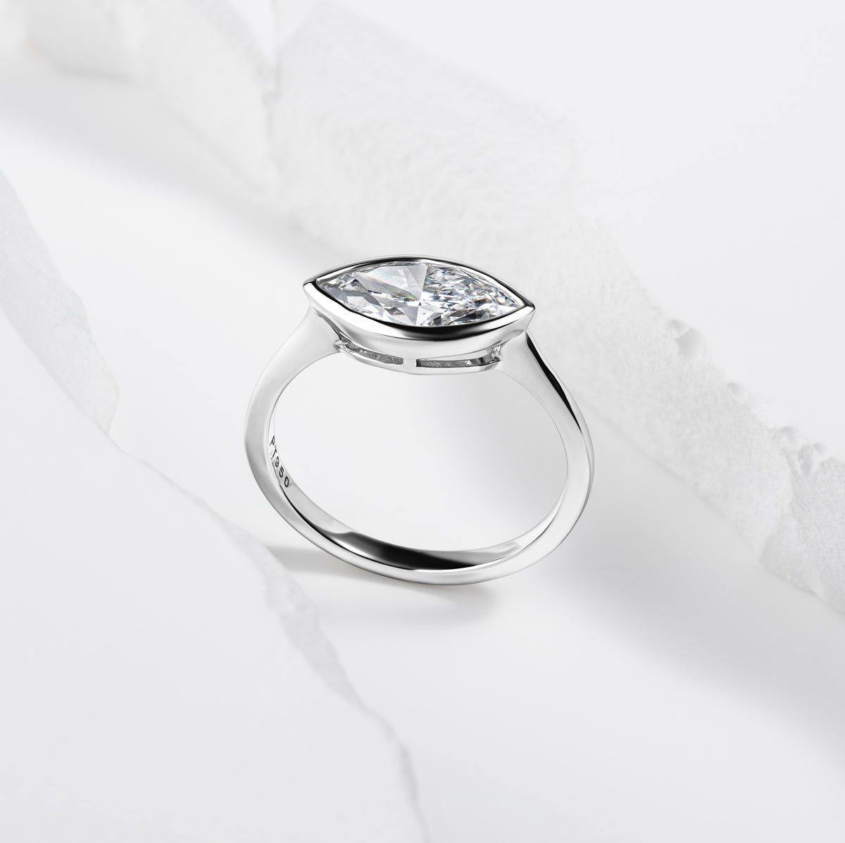 Timeless Marquise Solitaire Bezel Set
