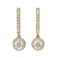 Timeless Round Brilliant Drop Earrings