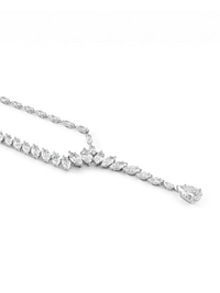 Emberleaf Pear and Marquise Necklace
