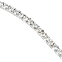 Timeless Round Brilliant Tennis Necklace - Lab Editions