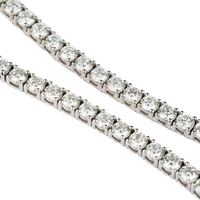 Timeless Round Brilliant Tennis Necklace - Lab Editions