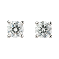 Timeless Round Brilliant Stud Earrings - Lab Editions