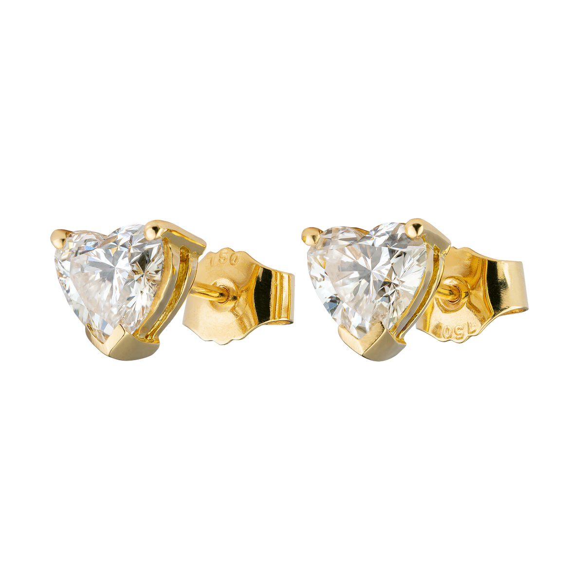 Timeless Heart Stud Earrings - Lab Editions