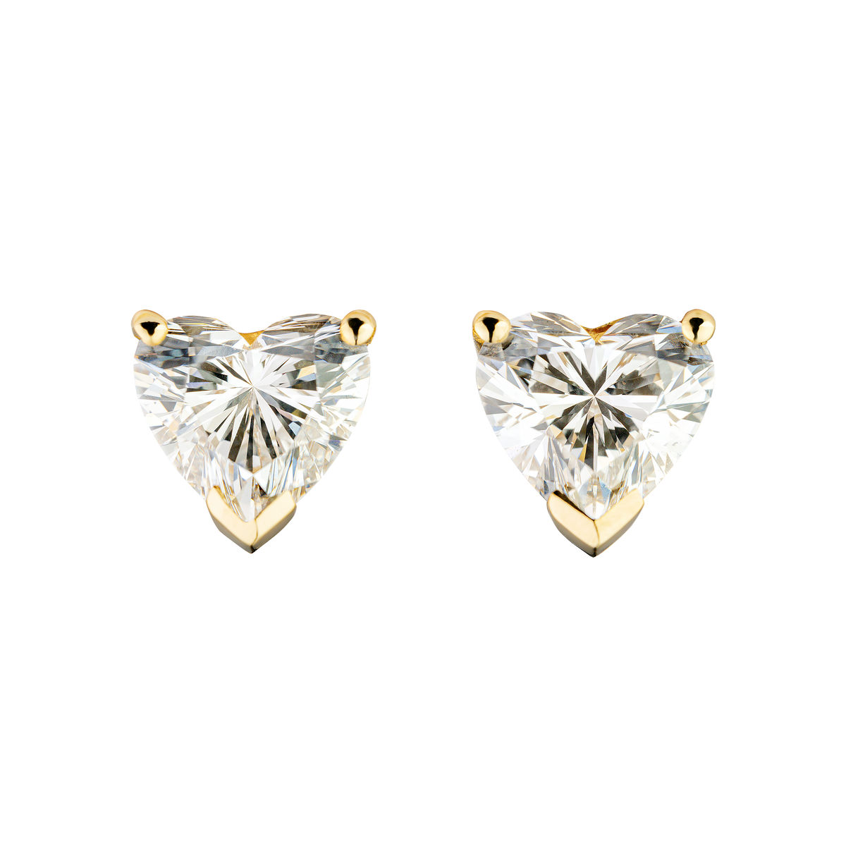 Timeless Heart Stud Earrings - Lab Editions