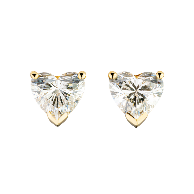 Timeless Heart Stud Earrings - Lab Editions