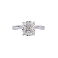Aetherius Cushion Solitaire with Tapered Shank Ring