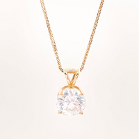 Round Brilliant Solitaire Pendant